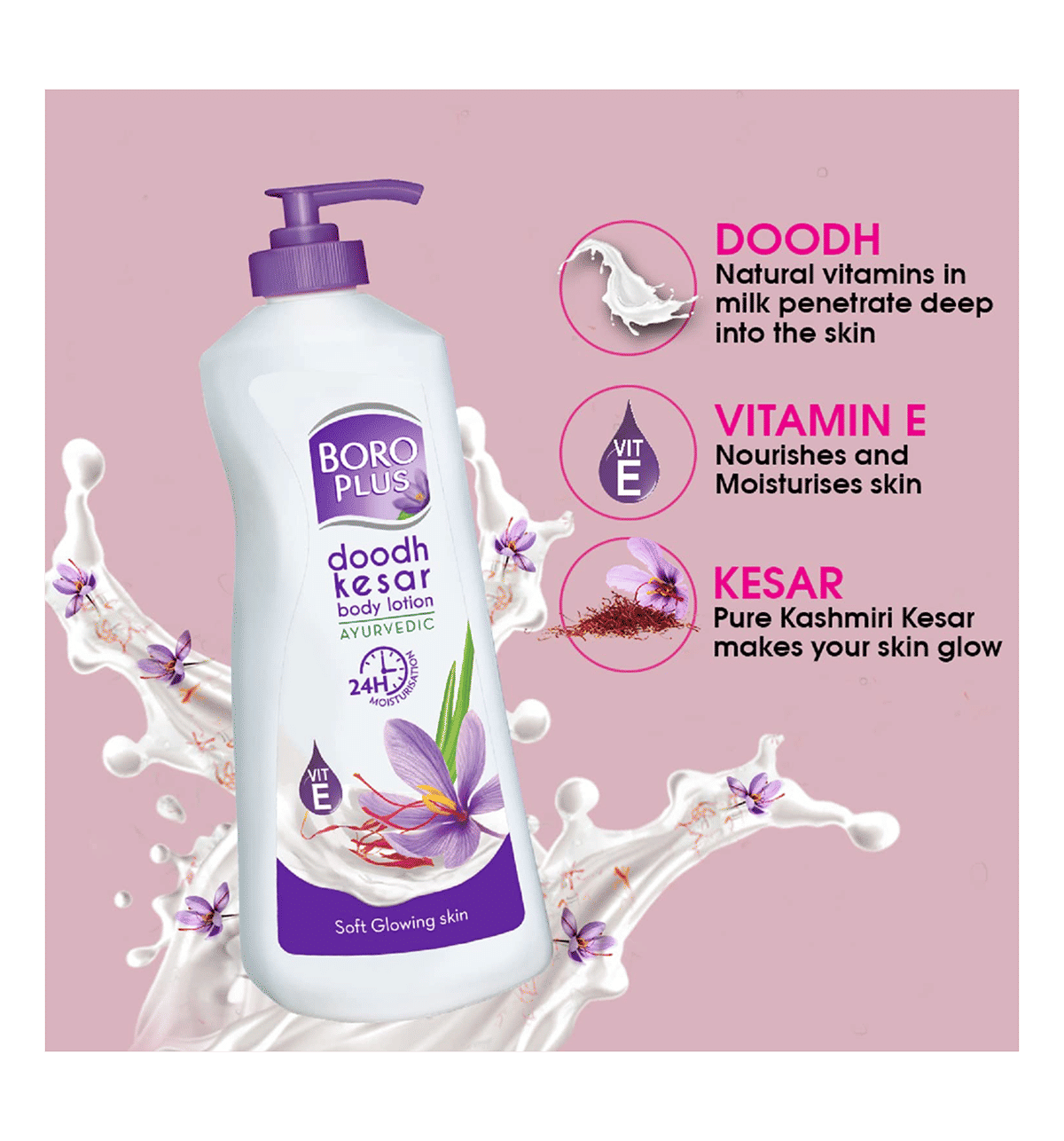 Boroplus Doodh Kesar Body Lotion (B1G1) - Image 5