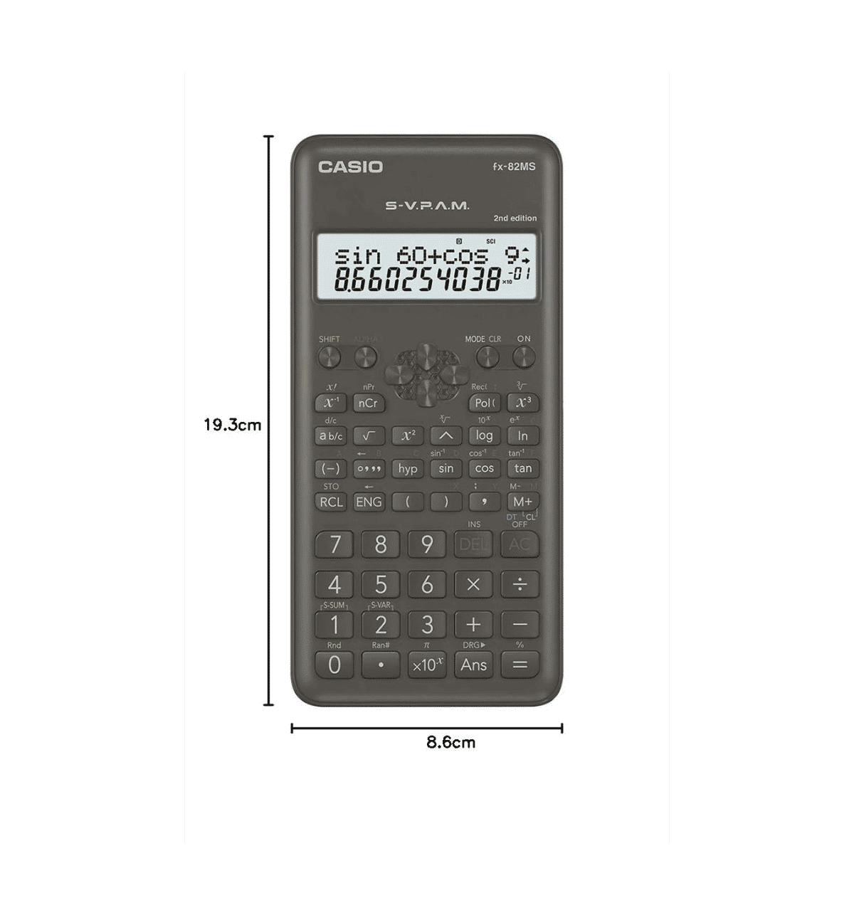 Buy Casio Casio fx 82MS 2nd Gen Calculator Black 1 Piece Online At Rs. 625 Instant Delivery