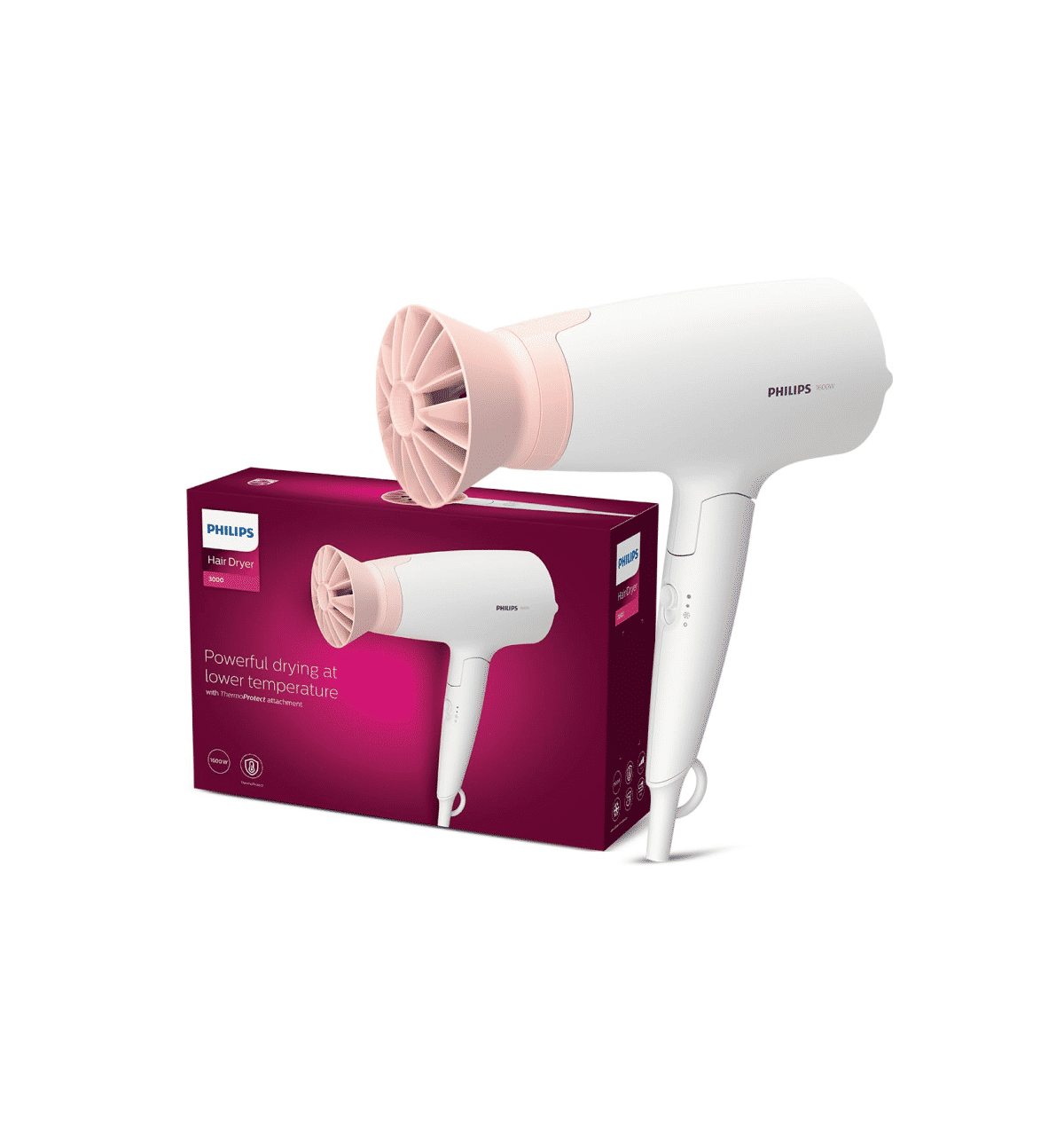 Buy Philips Hair Dryer Powerful Drying with Less Heat