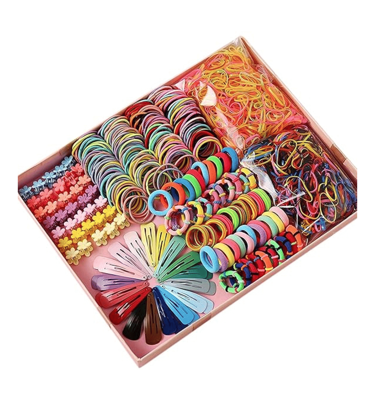 Shining Diva Haar-Accessoires Set – 170 Teile, Haarbänder, Spangen, Gummis Für Mädchen & Kinder