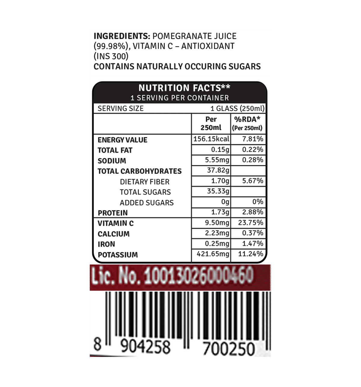 Seeds Calories In One Bowl Of Pomegranate Nutritional Value