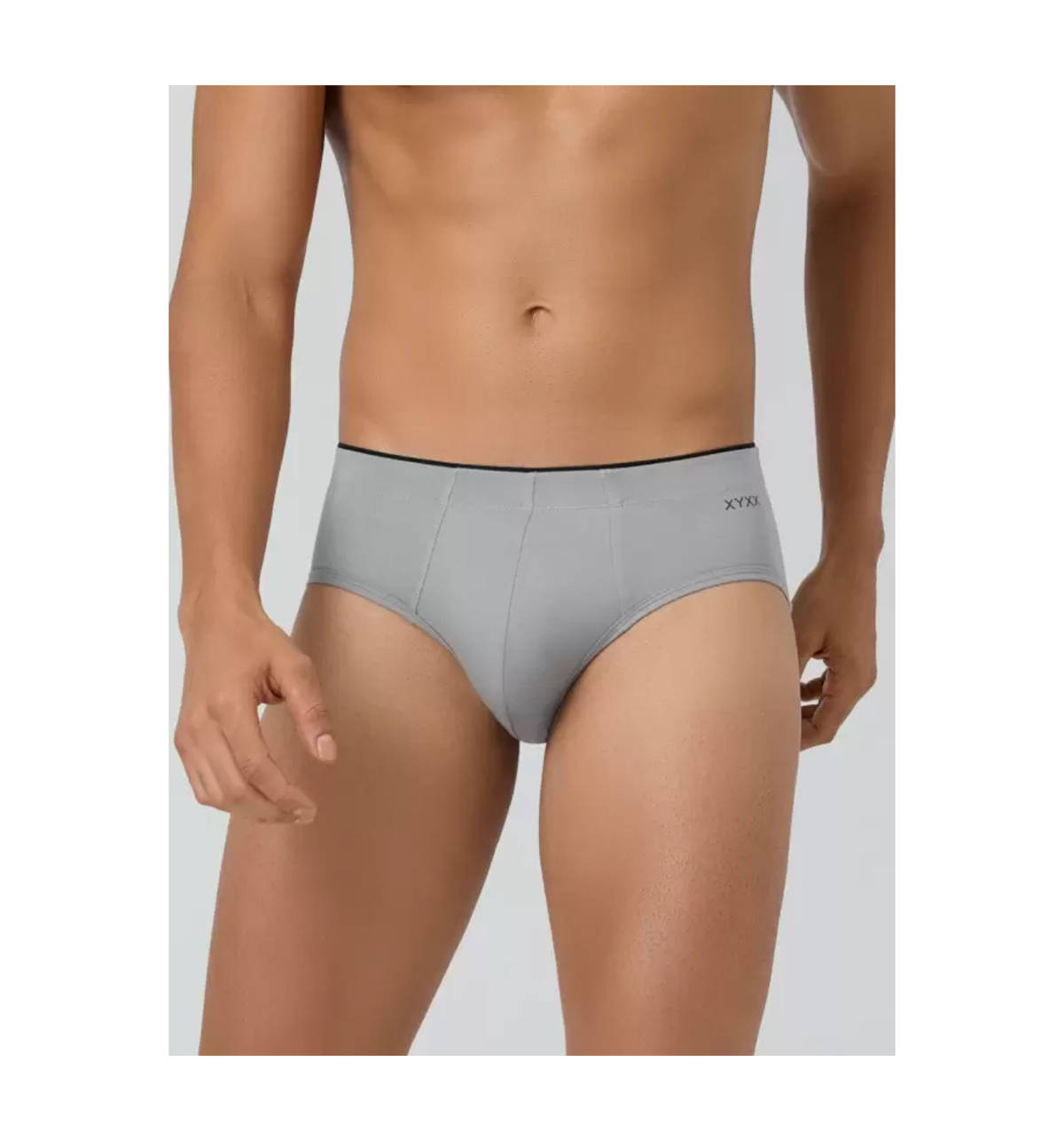 Buy XYXX 2 Pcs Men's Uno Brief - Coral Grey & Heather Grey - XXL