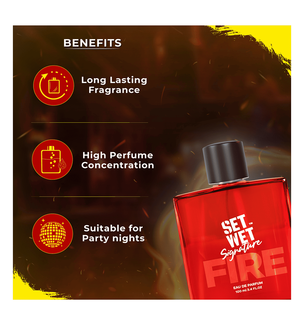 Set Wet Signature Eau de Parfum FIRE 100 ml - Image 4