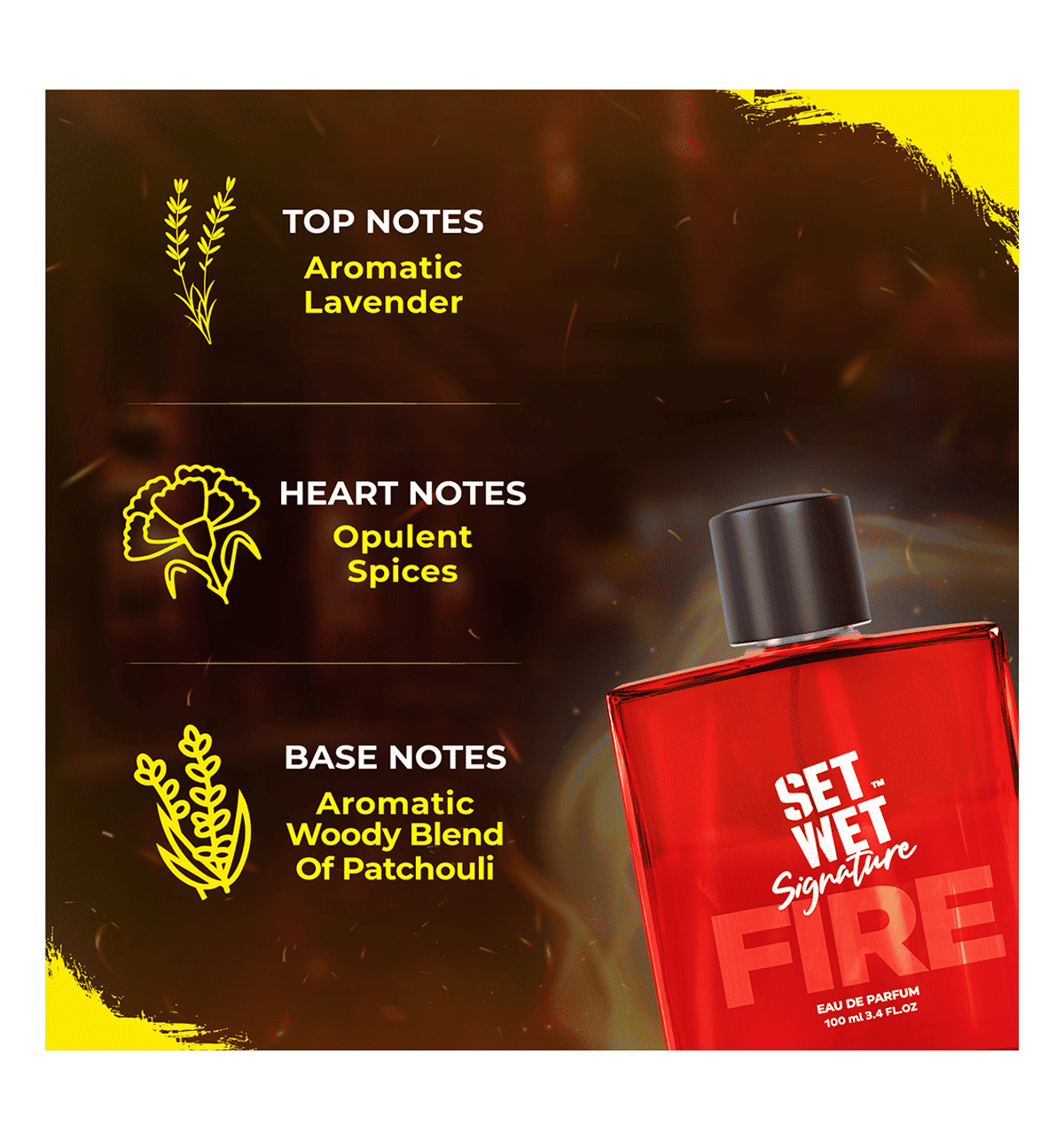 Set Wet Signature Eau de Parfum FIRE 100 ml - Image 3