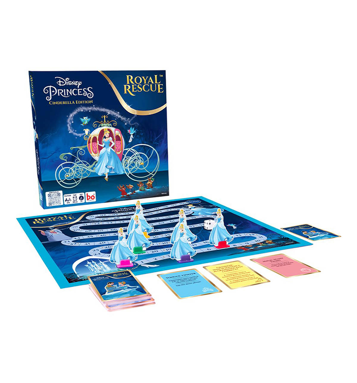 Buy Borad Royal Rescue, Cinderella Edition, Roll the Die: Fun Board Game -  Ages 3+ Online (1 Piece) At Best Price