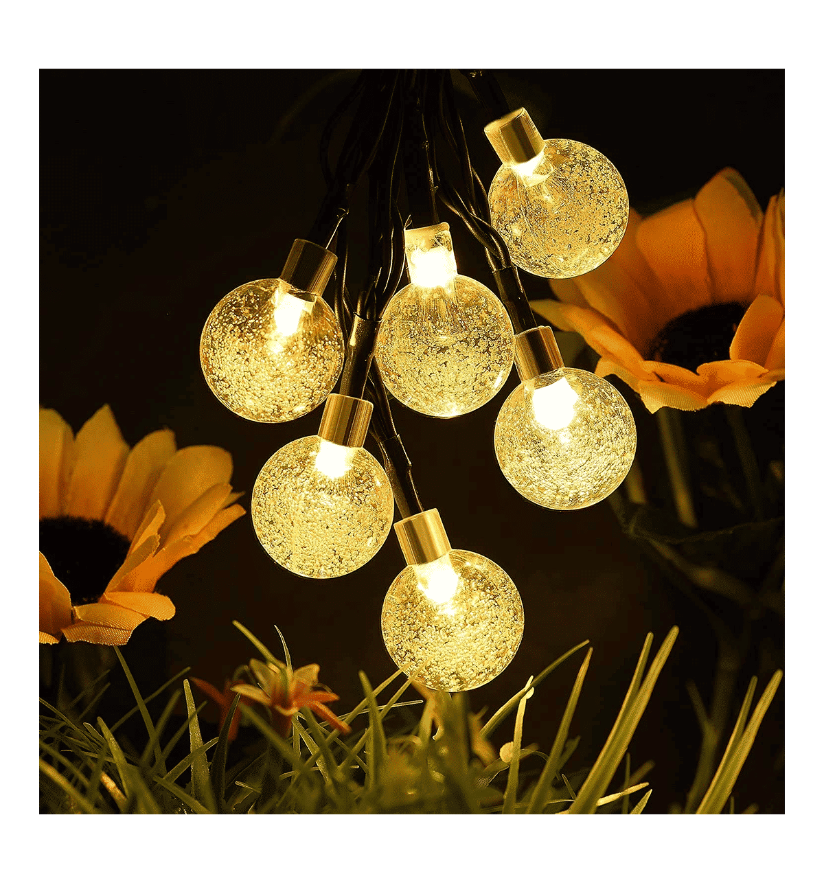 Buy Quace Quace 3.5m Crystal Ball String Light (Warm White, Electric ...