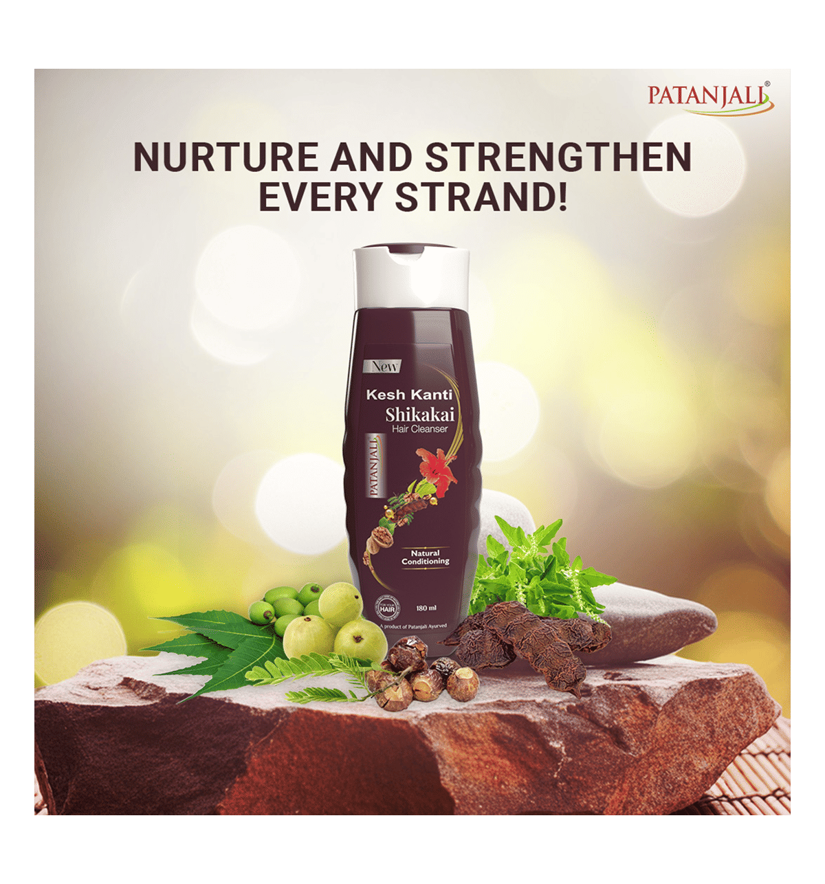 Buy Patanjali Kesh Kanti Shikakai Shampoo Online (180 ml) At Best