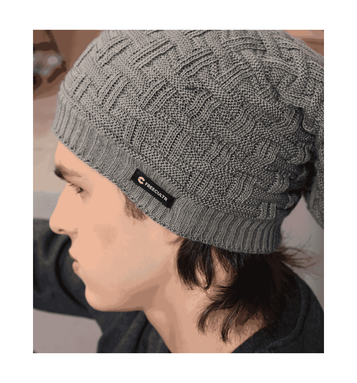 Buy FREECULTR Grey Unisex Premium Beanie Cap Winter Woolen Knitted