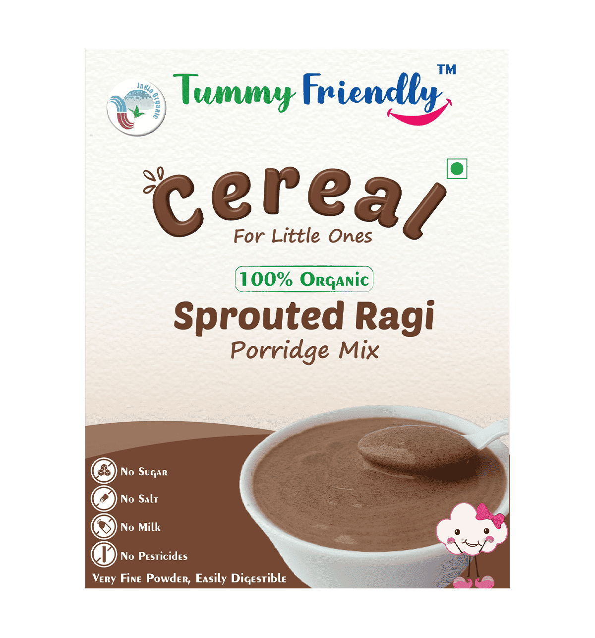 Buy Tummy Friendly Foods Sprouted Ragi Powder Porridge Mix