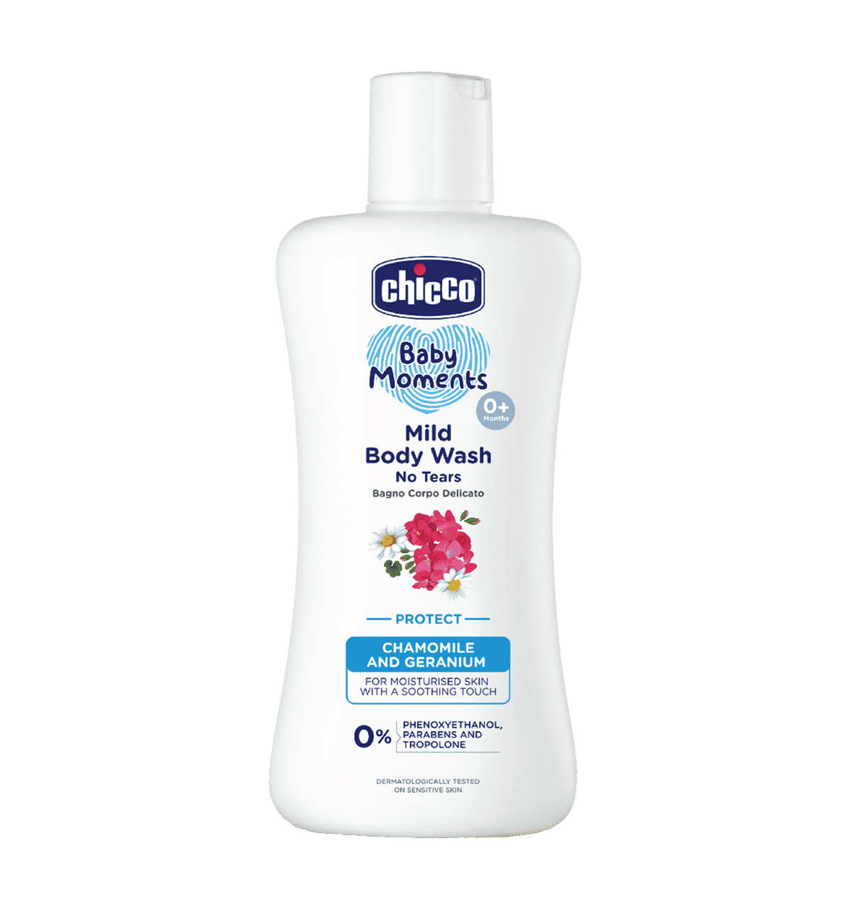 Chicco Baby Moments Mild Body Wash (Chamomile, Geranium, No Tears)