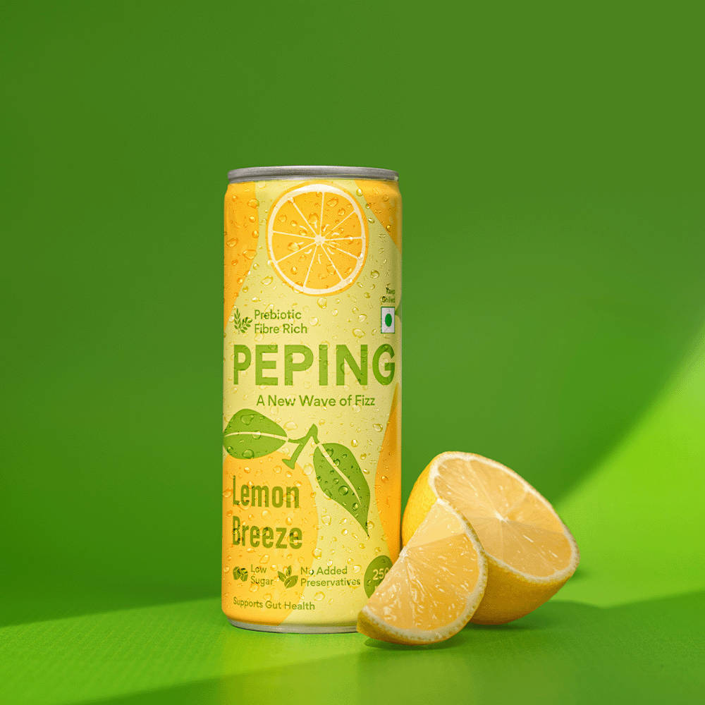 Buy Peping Lemon Breeze | Prebiotic Digestive Drink - 250ml Online