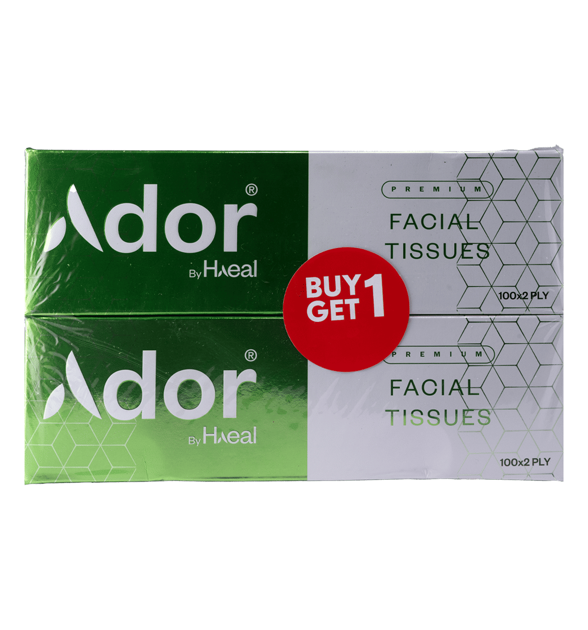 Buy Ador Facial Tissue 2Ply 100 Pulls (Buy 1 Get 1) Online () At Best Price