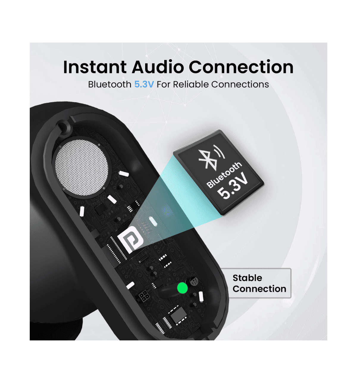 Portronics Harmonics Twins S16 Black TWS Earbuds - Image 4