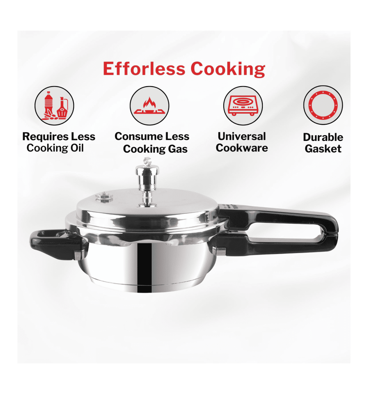 Buy Vinod Stainless Steel Regular Outer Lid Pressure Cooker (18/8