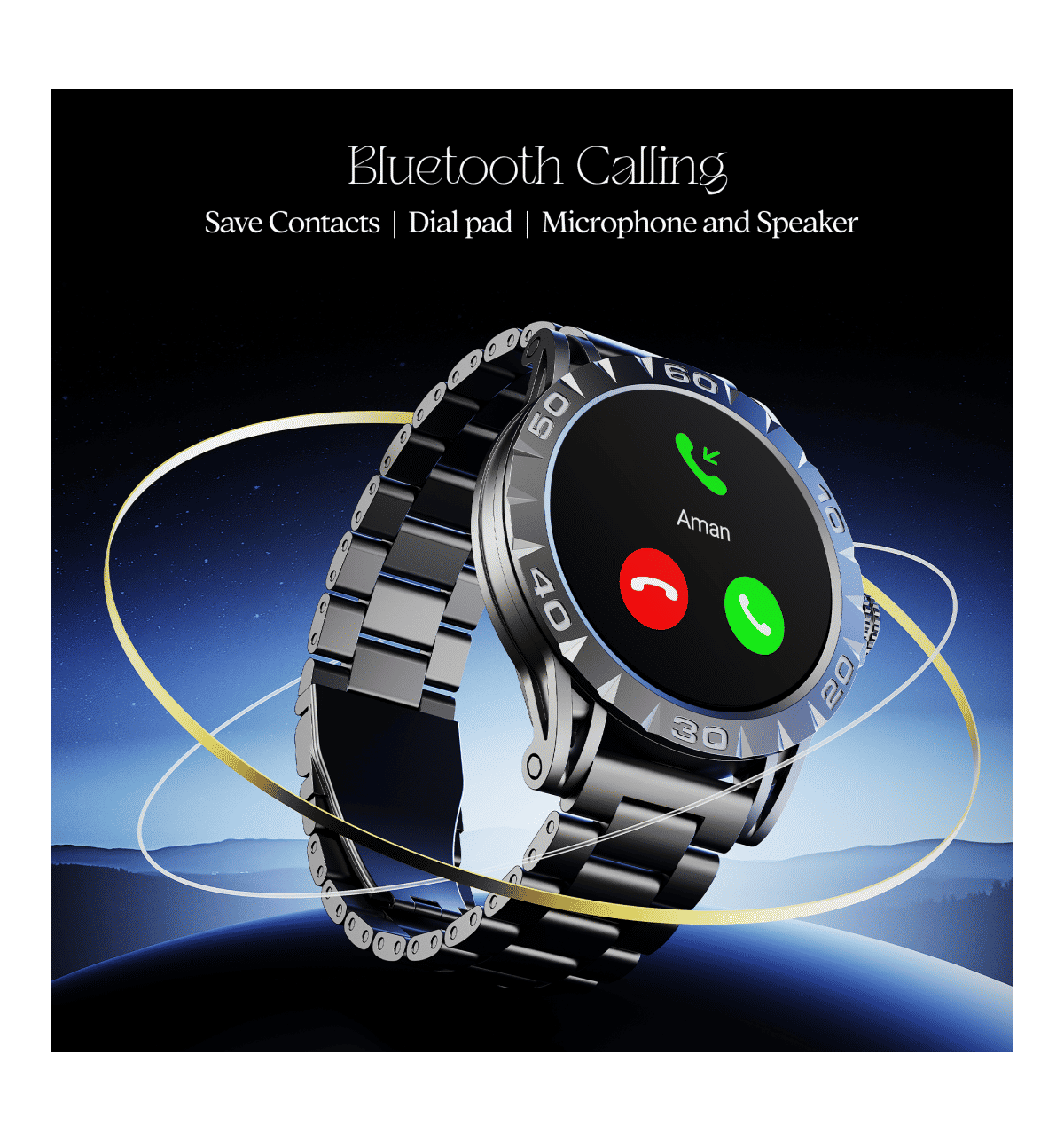 boAt Enigma Orion 1.39” Smart Watch (Black) - Image 5