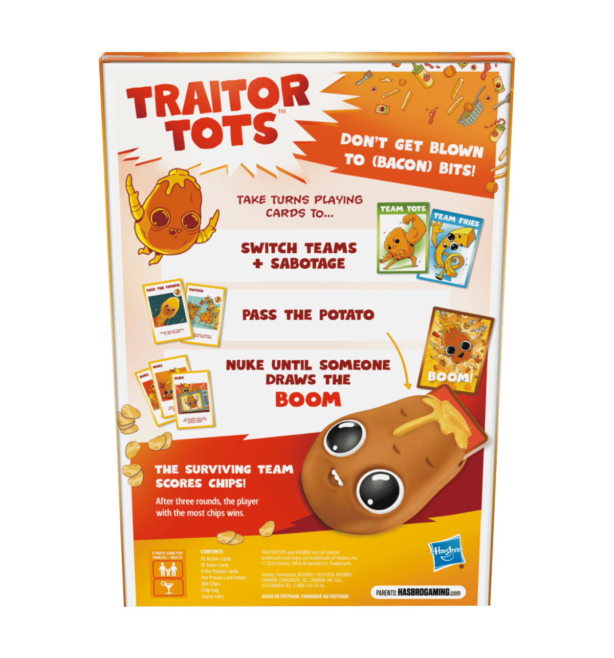 Buy Hasbro Gaming Traitor Tots Card Game | Explosive Potato Party