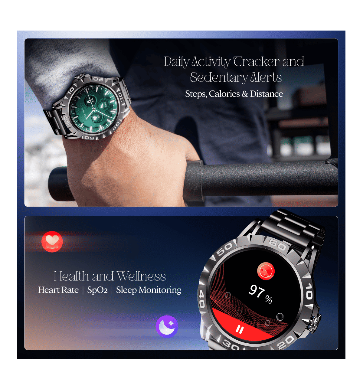 boAt Enigma Orion 1.39” Smart Watch (Black) - Image 7