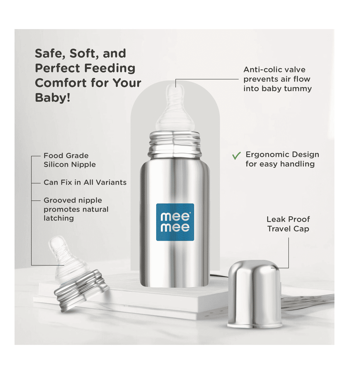 Mee Mee Feeding Bottle Steel Bottle For Milk Buy Mee Mee