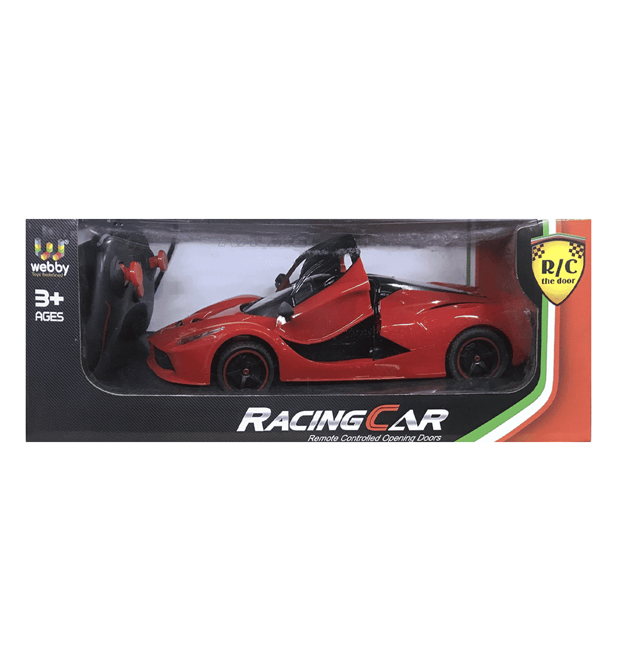 Webby remote controlled super sale car with opening doors red