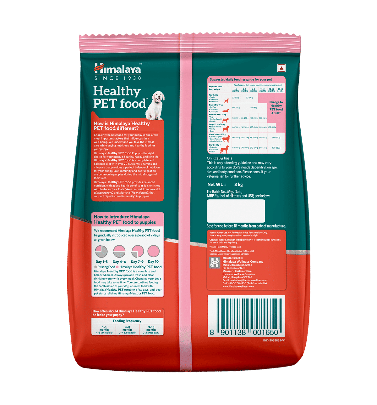 Buy Himalaya Healthy Pet Food Puppy Chicken Milk Online (3 kg