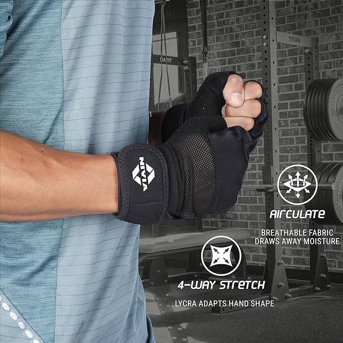 Nivia Enduro Men's Gym Gloves with Wrist Support (Small) - Image 4