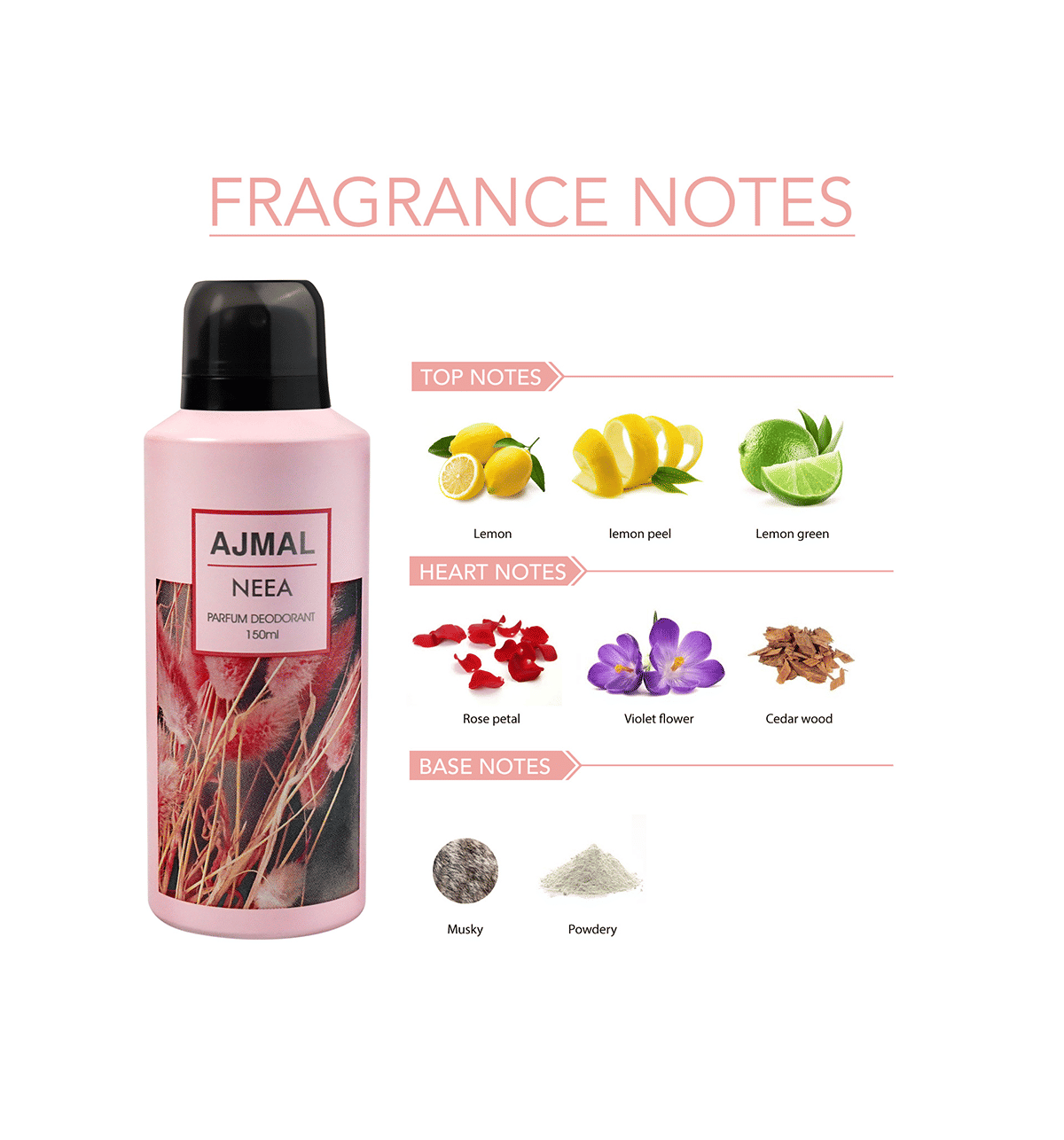 Buy Ajmal Neea Deodorant Long Lasting Scent Spray Gift For Women