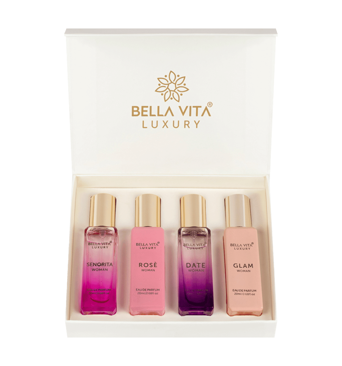 Bella Vita Pink Body Mist Set Discovery Gift Set For Women X 8ml