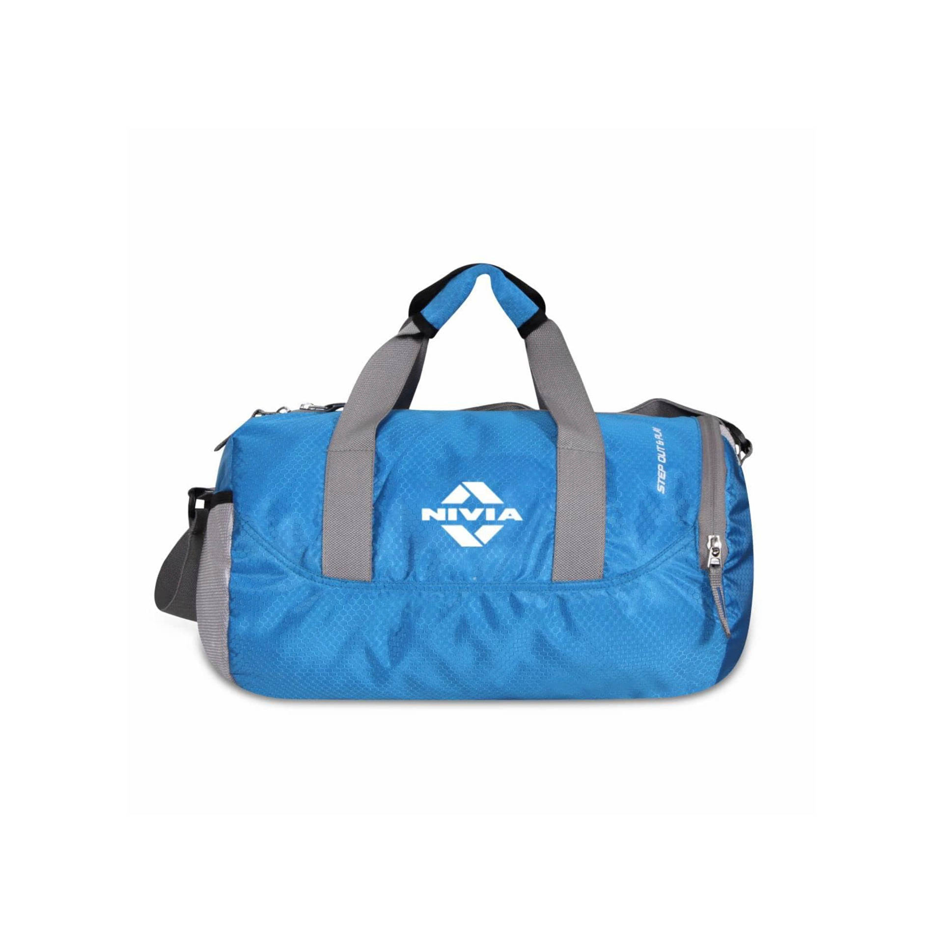 Nivia Bags Gym Red Poleyster Nivia Enfold 01 Round Gym Bag At