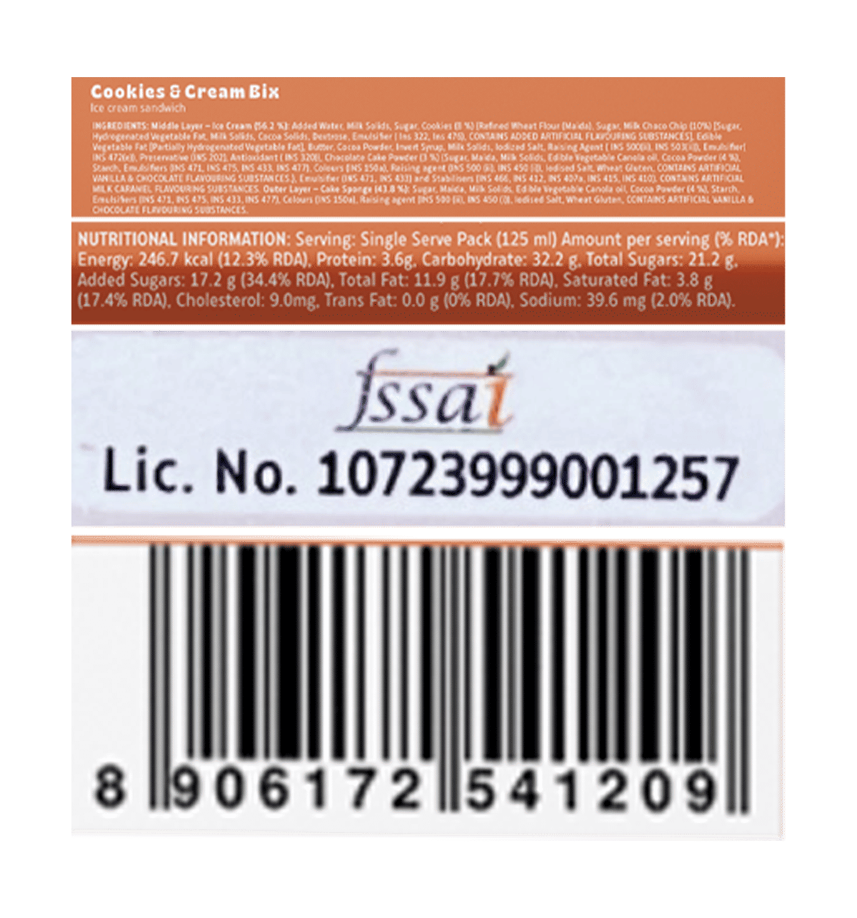 【ICE CREAM COOKIES】H4CBH18% DISPOSABLE Buy Hocco Cookies & Cream Ice Cream Cone Combo Online - Price