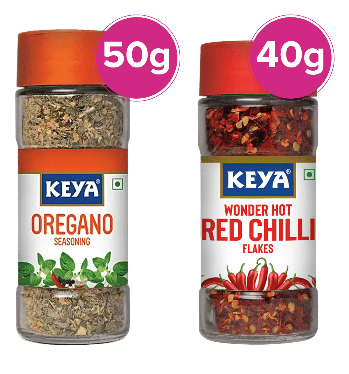 Buy keya oregano seasoning and red chilli flakes Online (1 combo