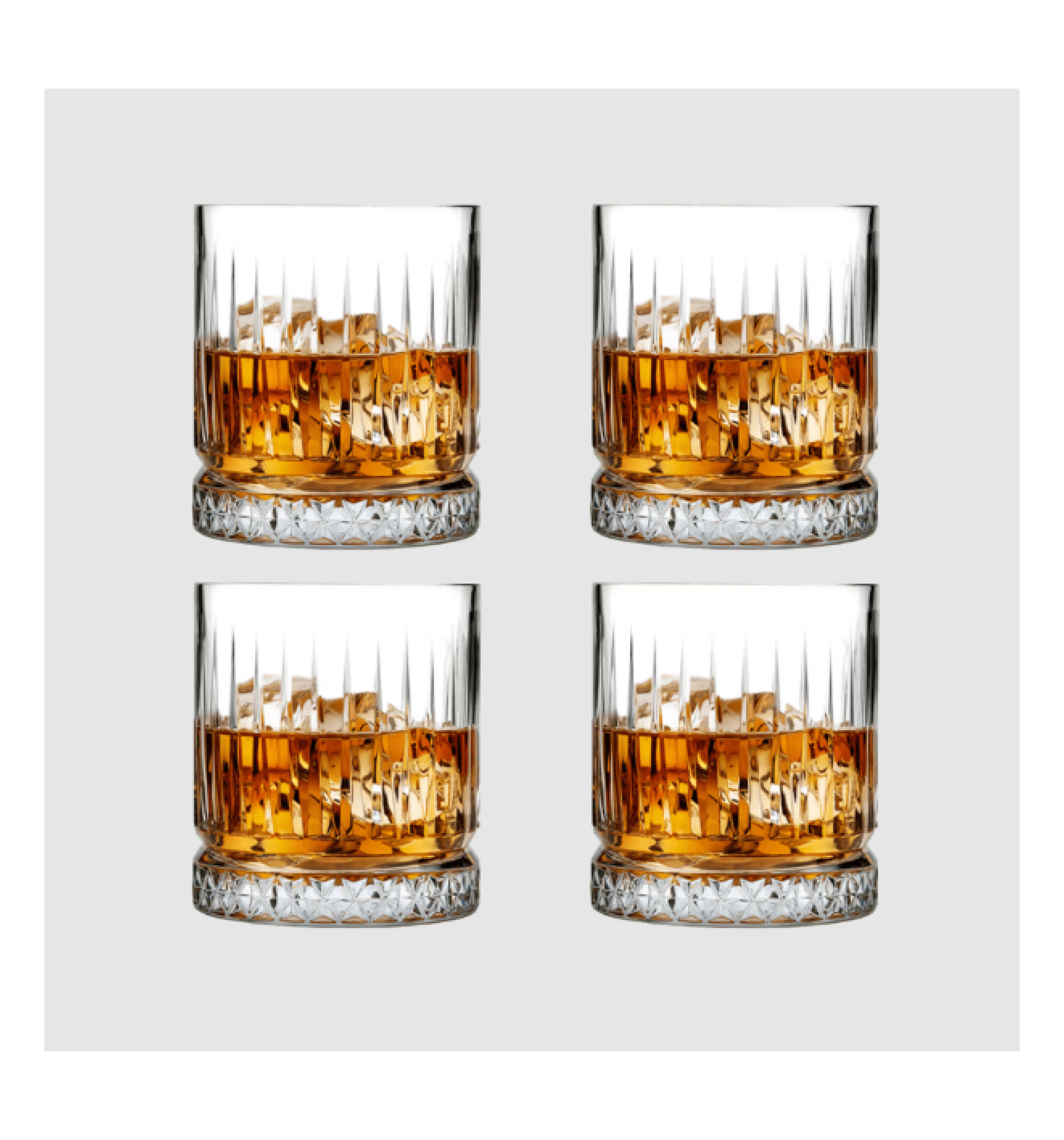 Buy Pasabahce Pasabahce 4 pieces Elysia Whisky Glass (Glass, 355 ml