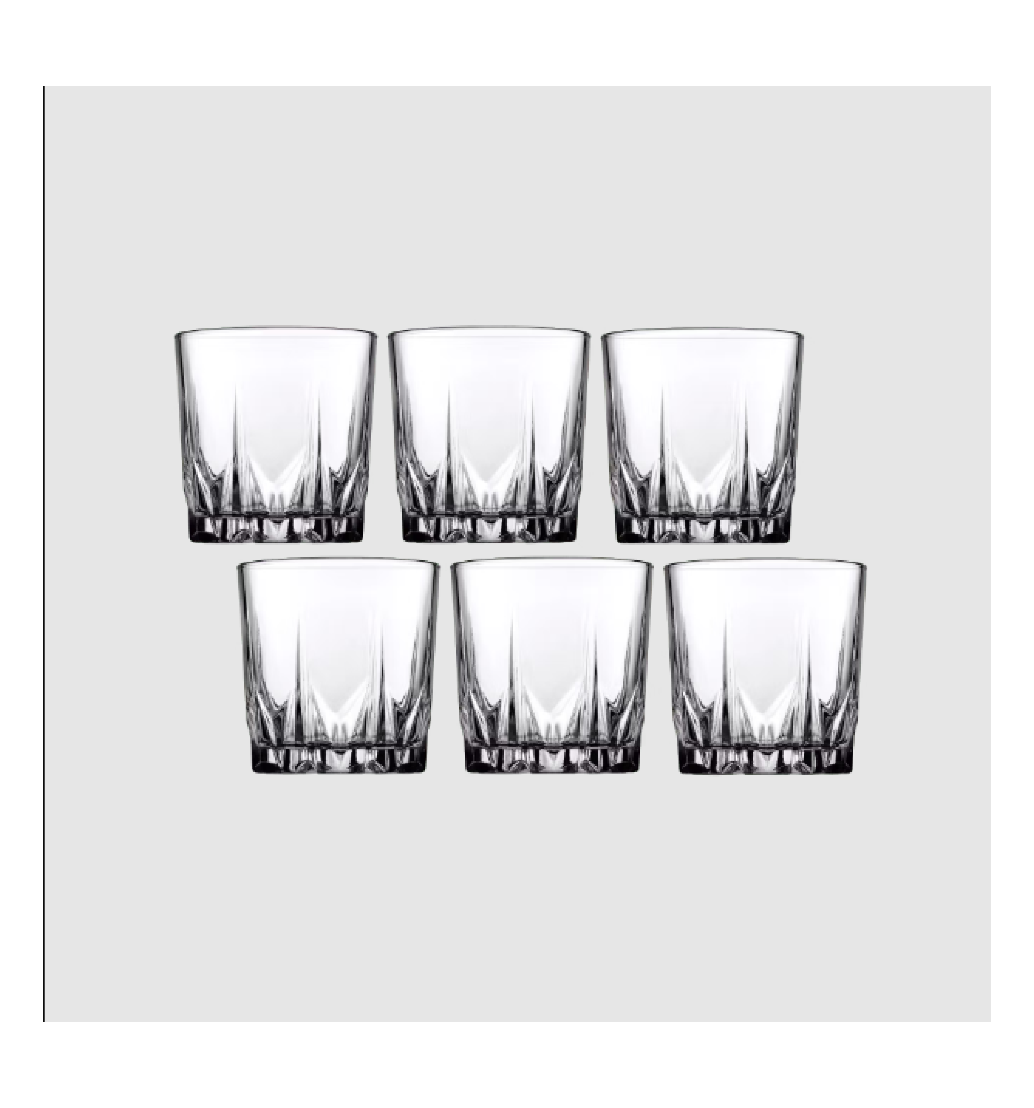 Buy Pasabahce Pasabahce 6 Pcs 300 ml Karat Whisky Glass Transparent 1