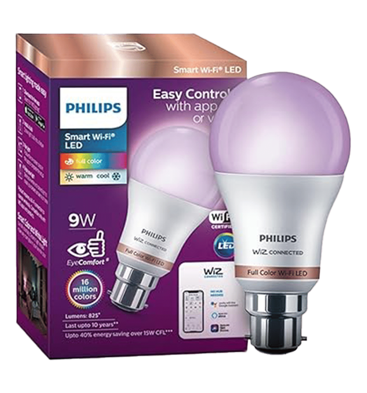 Buy Philips 9 W Led Bulb B22 Base 6500 Kelvin Multicolour Online 1 unit At Best Price