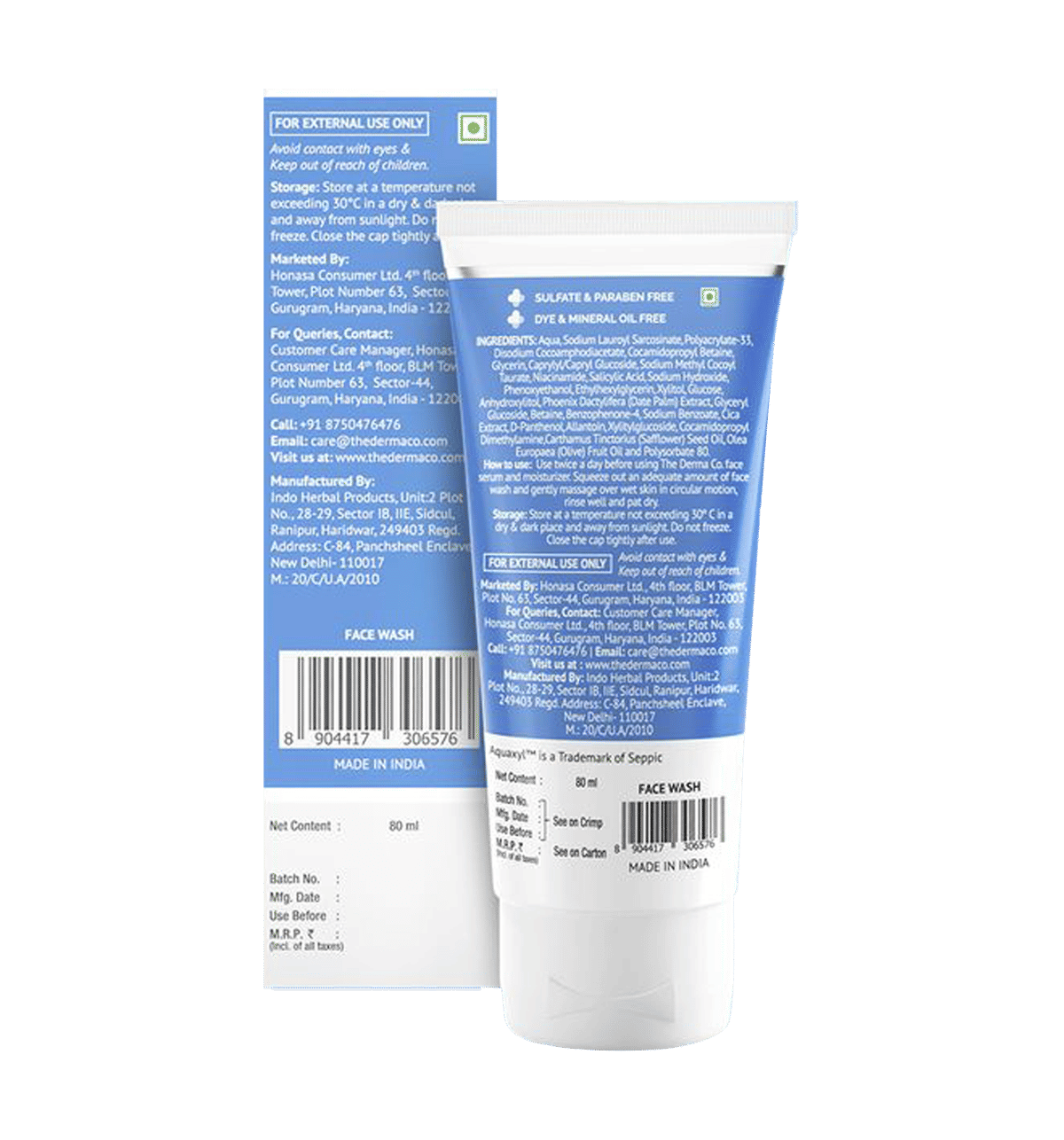 The Derma Co Sali-Cinamide Anti-Acne Face Wash 80ml - Image 2