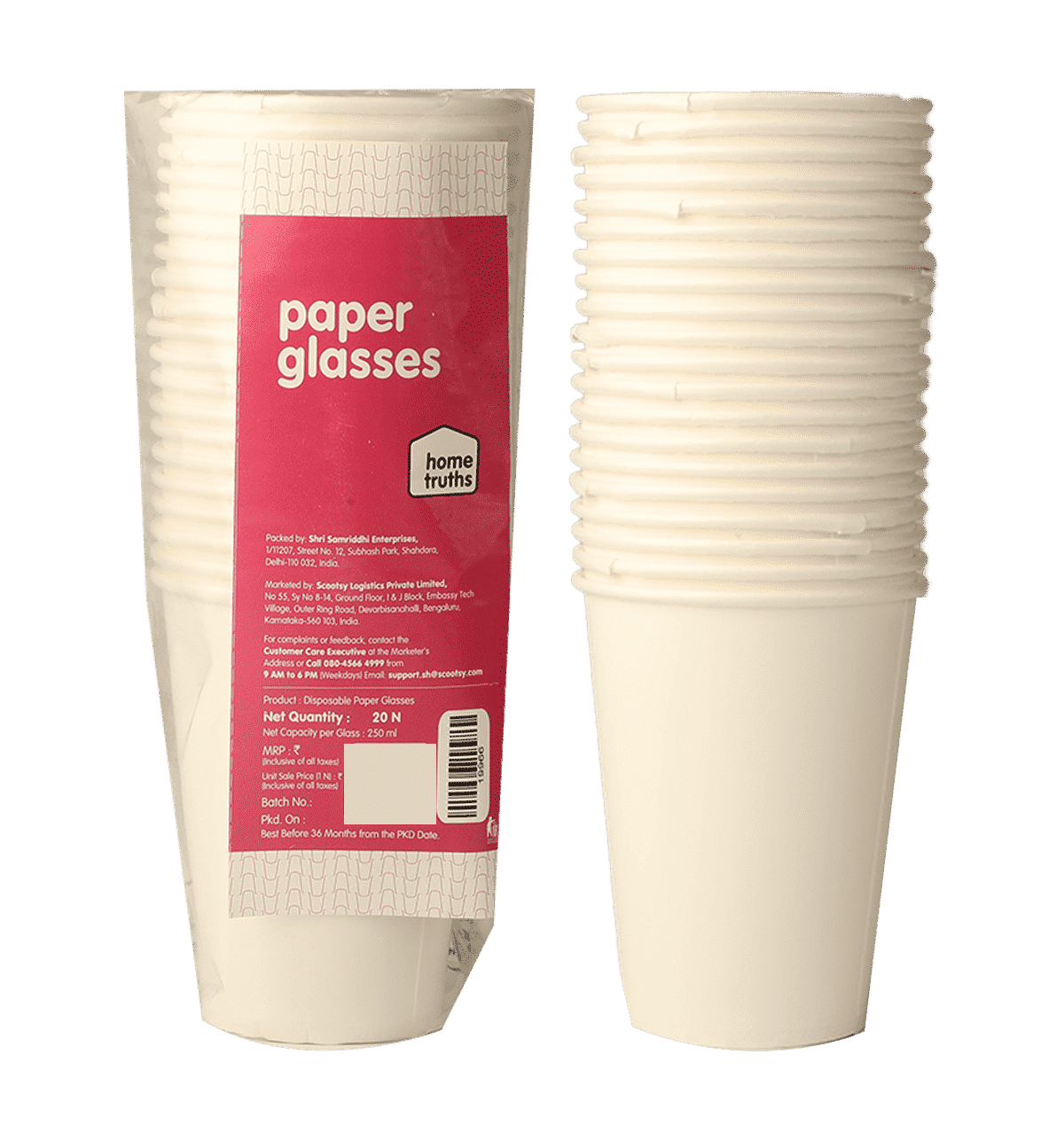 Buy Home Truths Home Truths Paper Disposable Glass Pack of 20 20 pieces ...