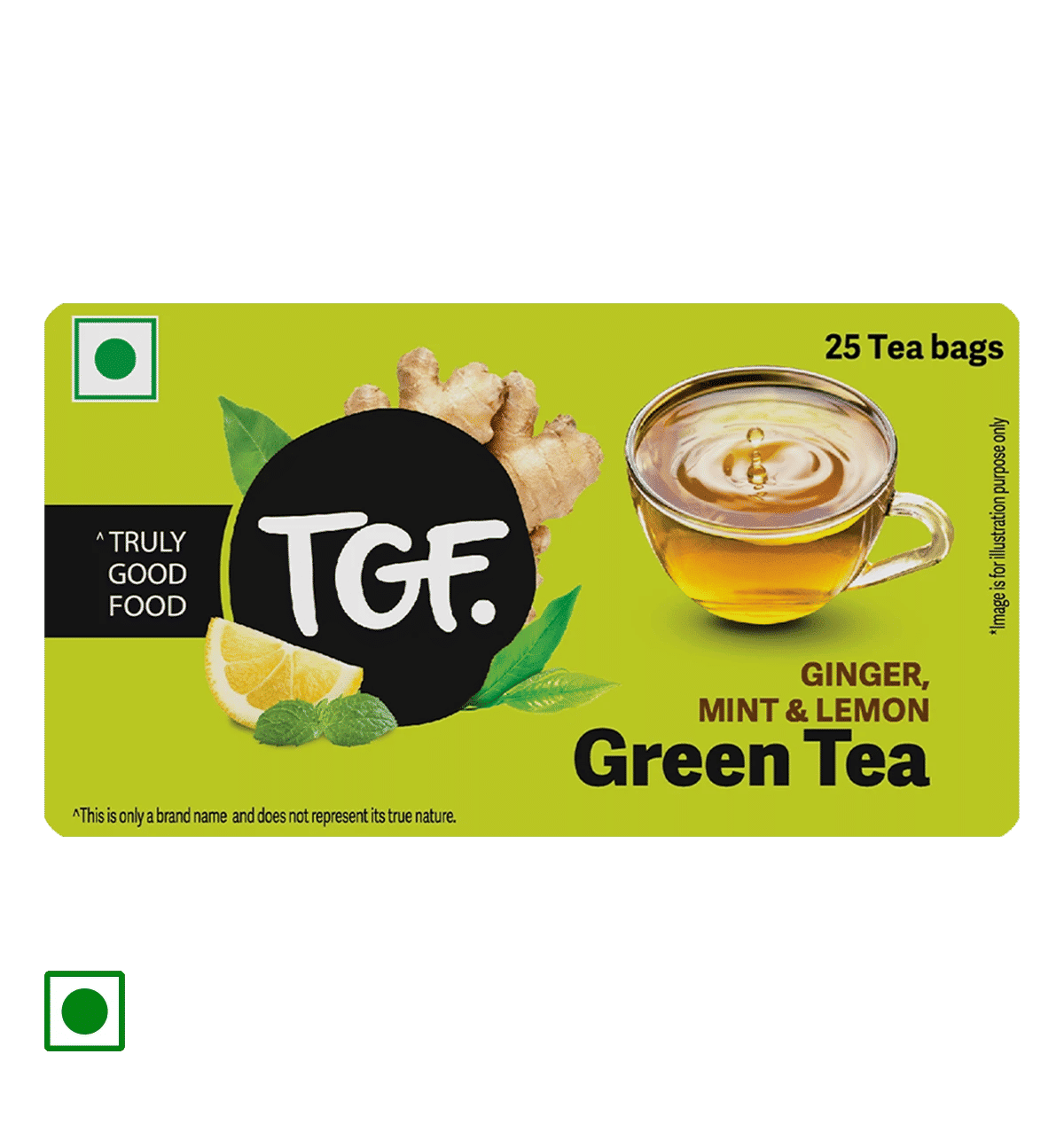 Buy TGF TGF Green Tea Ginger Mint Lemon 25 Bags 25 pieces Online At Rs