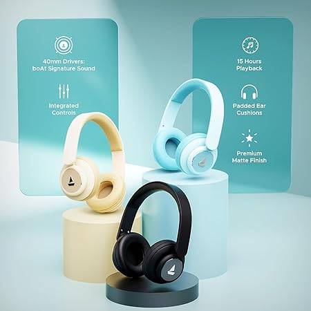 Buy boAt Rockerz 450 On Ear BT Headphones w/ 15H Playback, 40mm