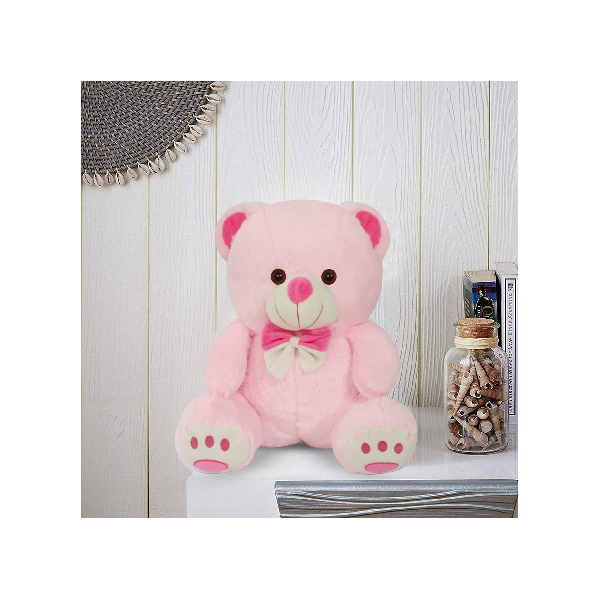 Buy Webby Plush Cute Sitting Teddy Bear Soft Toys With Neck Bow