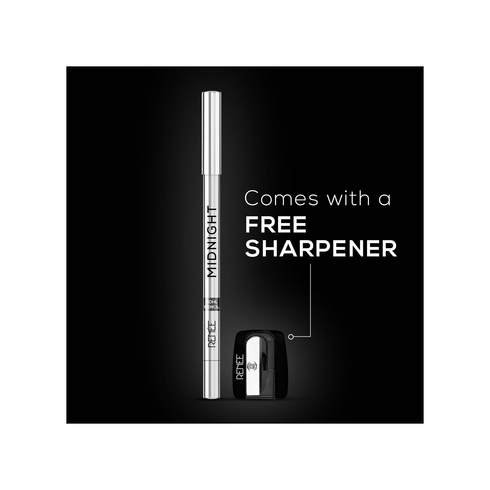 RENEE Black Midnight Kajal Kohl Pencil 1.5g - Image 5