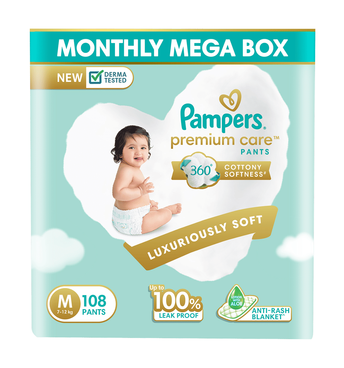 Buy Pampers Pampers Premium Care Diapers, Monthly Box Pack M 1 pack