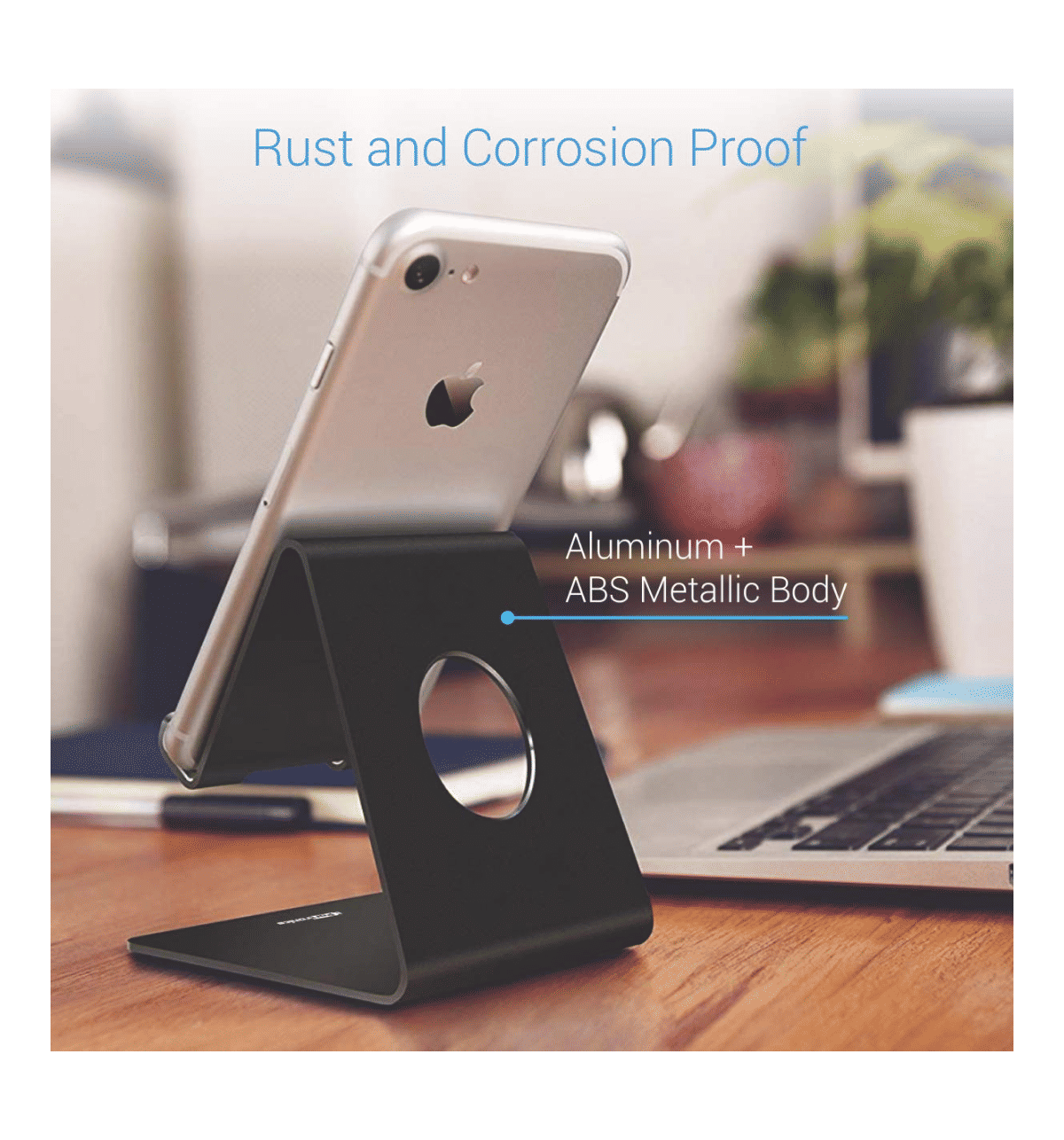 Buy Portronics Modesk Universal Phone Holder Black Online (1