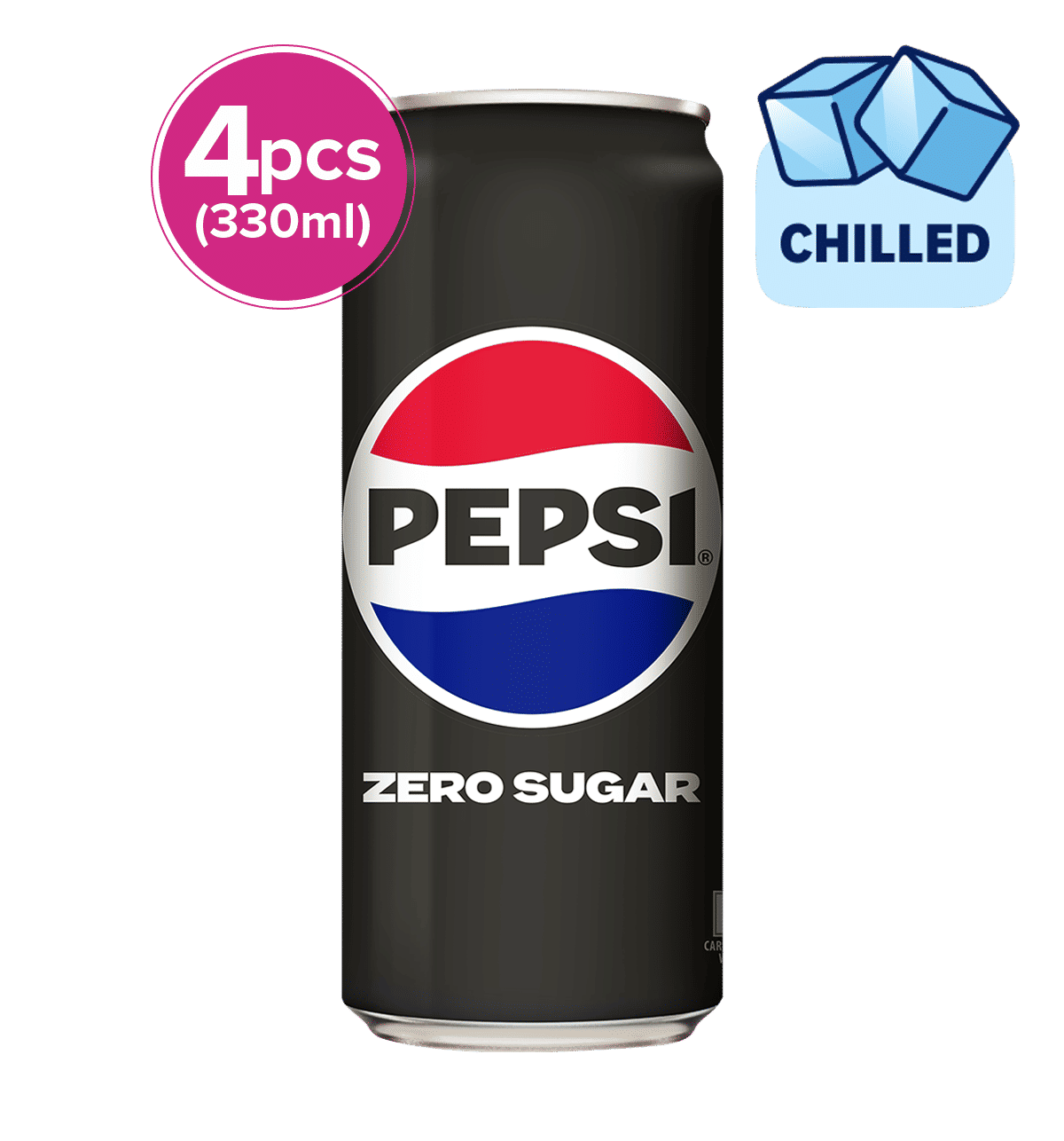 Buy Pepsi Zero Sugar Soft Drink Online (6 pieces) At Best Price
