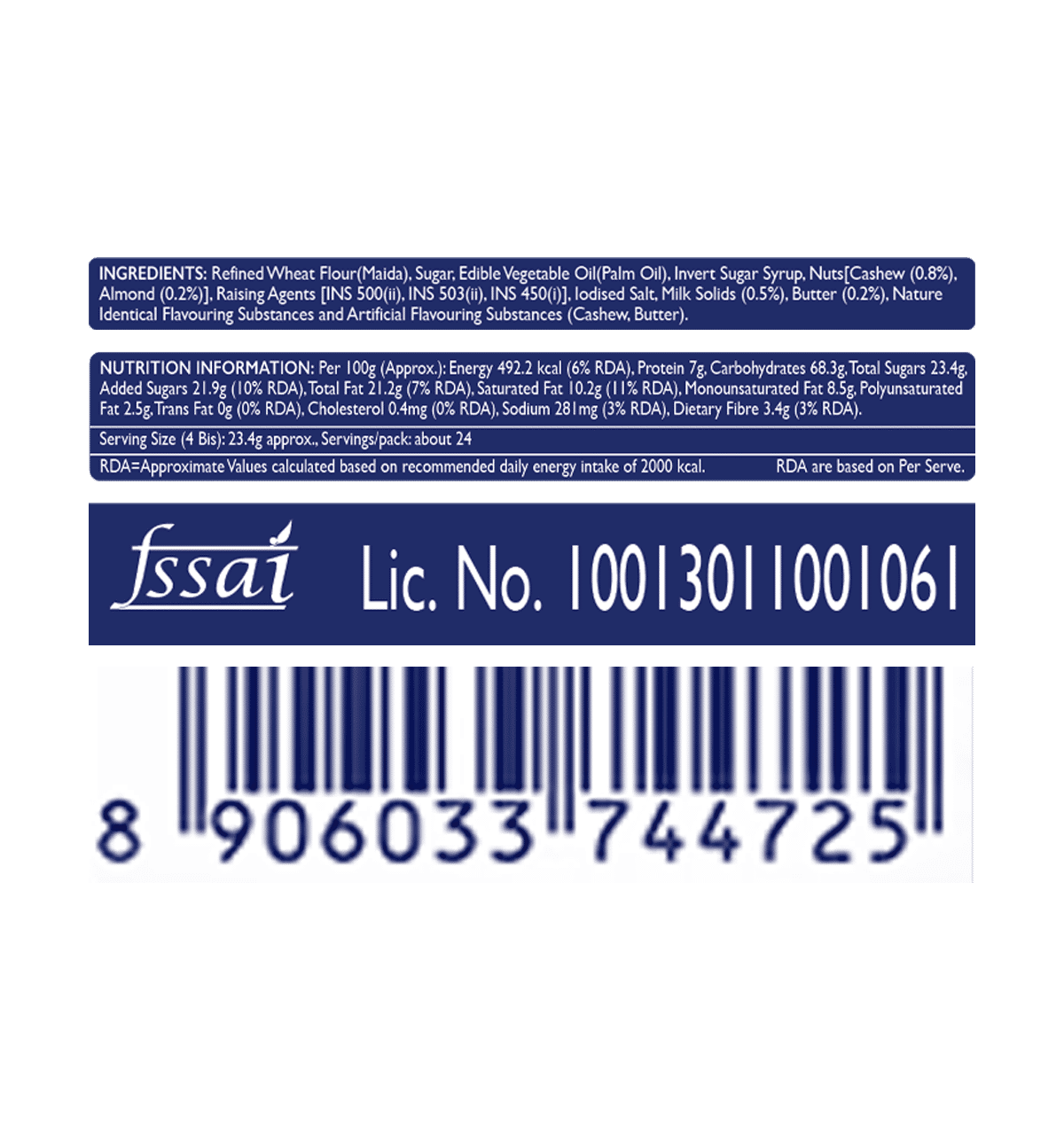 McVitie's Tasties Cashew Almond Biscuits 560g - Image 3