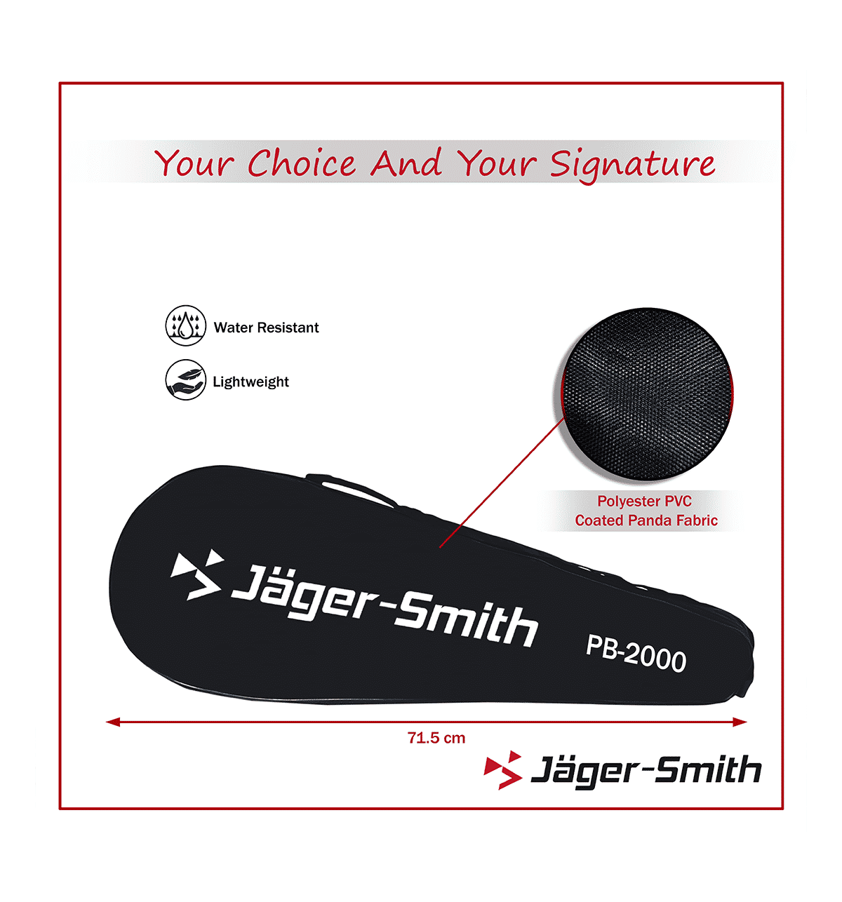 Jager Smith PB-2000 Badminton Combo Set (Yellow) - Image 4