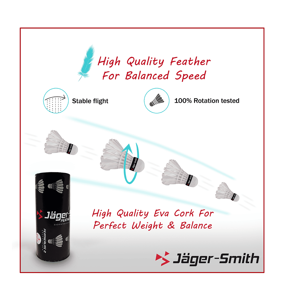 Jager Smith PB-2000 Badminton Combo Set (Yellow) - Image 5