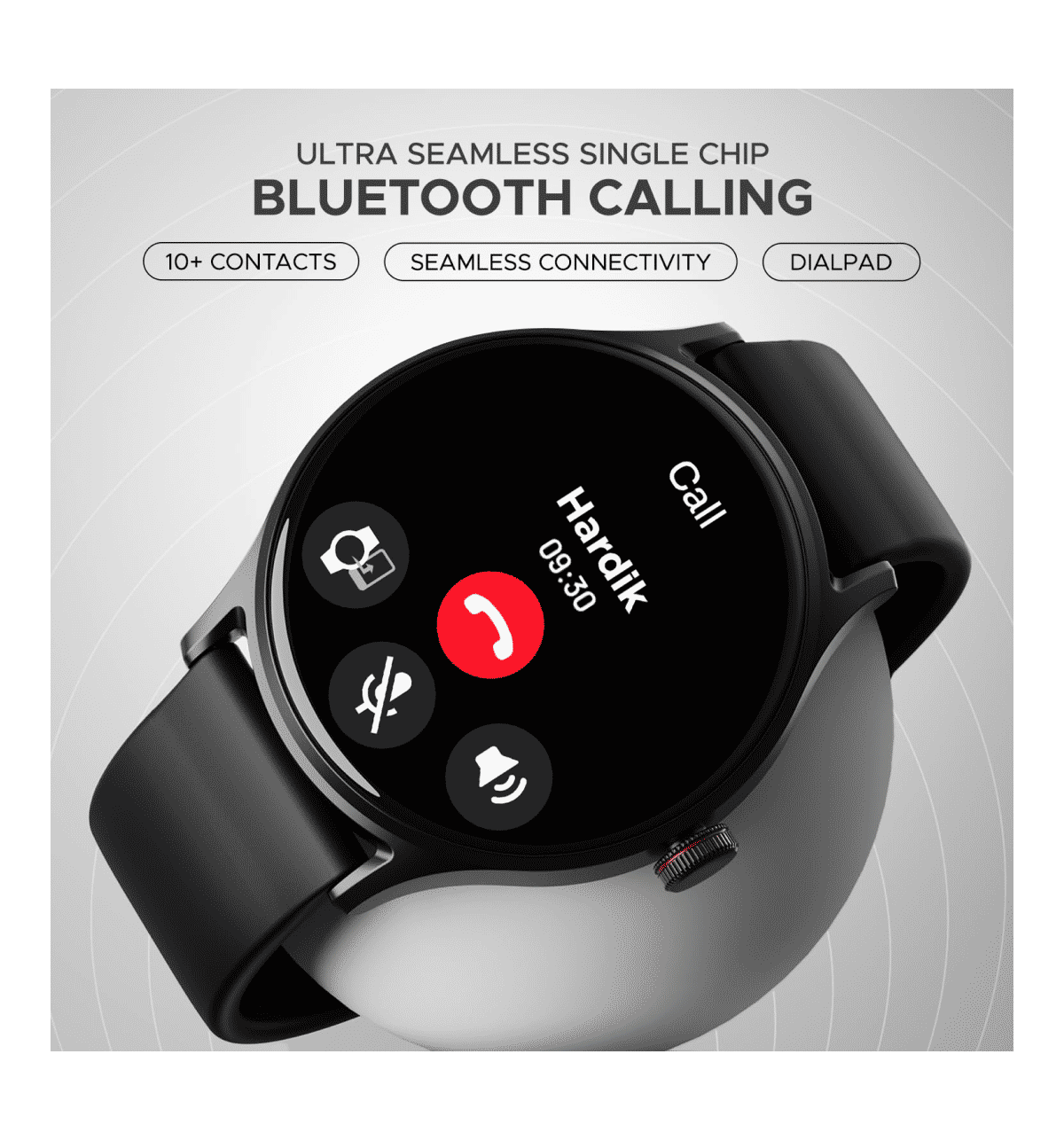 boAt Lunar Vista 1.52" Black Smart Watch - Image 6
