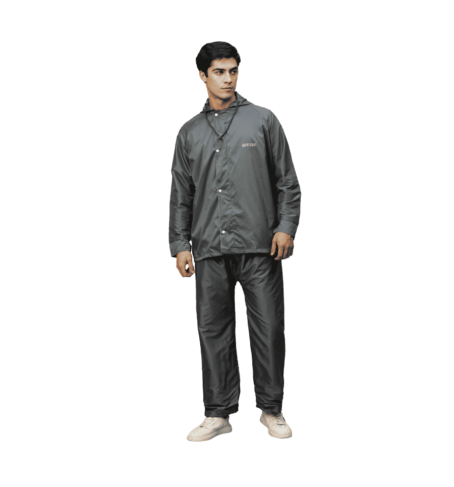 Buy CITIZEN PVC Raincoat with Pant for Men (Reversible, XL, Grey