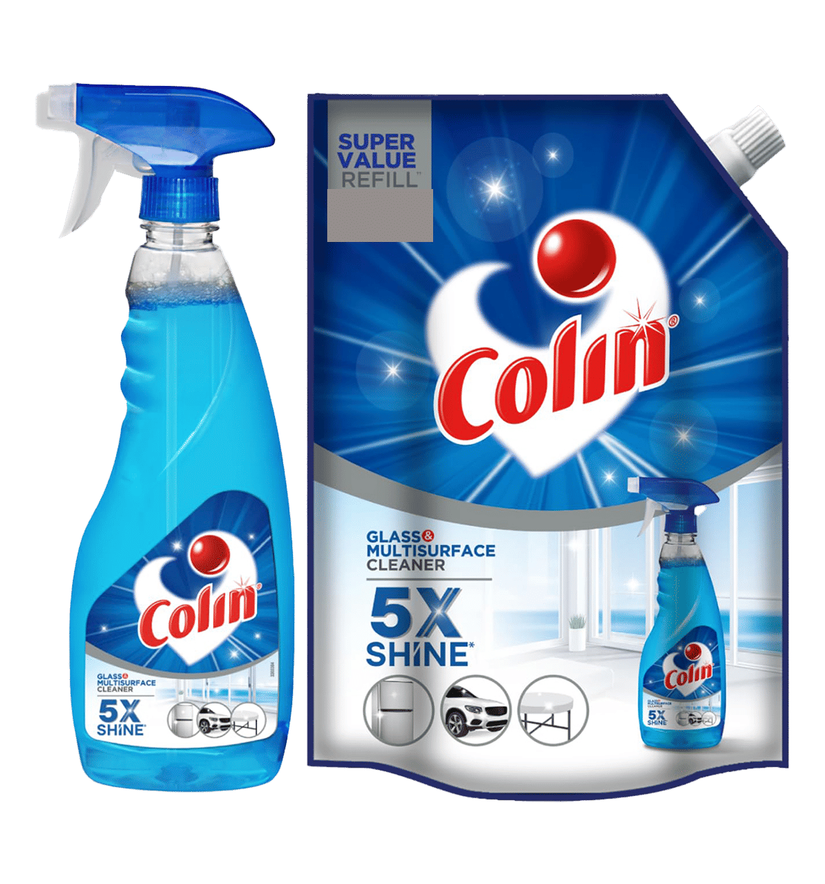 Buy Colin Glass Multi Surface Cleaner Spray and Refill Online 2 units At Best Price