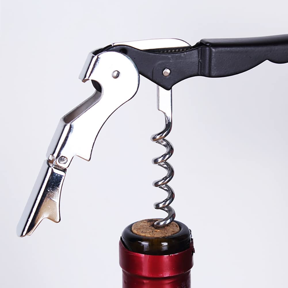 Buy PicFest Stainless Steel Cork Wine Bottle Opener 13.5 cm Black Online 1 Piece At Best Price