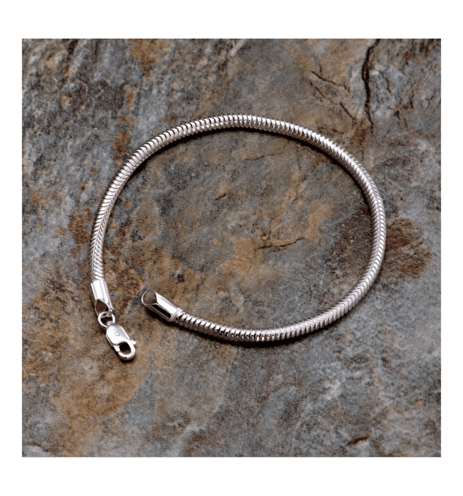 Buy CLARA 925 Sterling Silver Snake Bracelet Gift For Men Boys